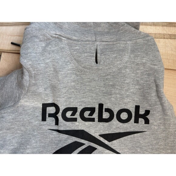 Reebok Dog Pullover Hoodie Gray Fleece Dog Sweater, LARGE - Picture 8 of 10